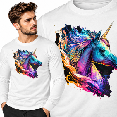 LONGSLEEVE ZWIERZĘTA    BAD JEDNOROŻEC
